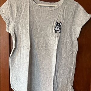 LOFT Heather Gray Vintage Soft Tee